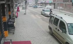 Kahramanmaraş'ta trafik kazası güvenlik kamerasında