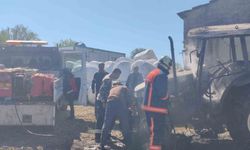 Keşan'da traktörde yangın