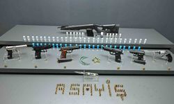 Kırşehir'de şok uygulamada silah ele geçirildi