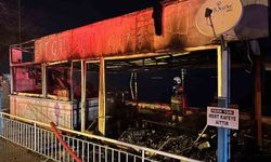 Kurşunlu Sahili'nde gece yarısı yangın paniği