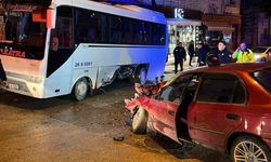 Otomobilin minibüse yandan çarptığı kazada 1 kişi yaralandı