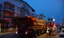 Teras katında çıkan yangın korkuttu