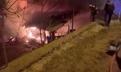 Tufanbeyli'de çıkan yangında ev ve ahır küle döndü