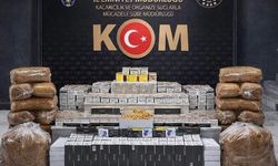 Uşak'ta çok sayıda kaçak makaron ve tütün ele geçirildi
