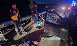 Van'da kaçak göçmenleri taşıyan otomobil kaza yaptı: 7 yaralı