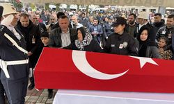 Kazada şehit olan polisimiz son yolculuğuna uğurlandı