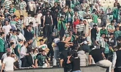 Bursaspor'un kutlamalarında gerilim tavan yaptı