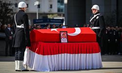 Kazada şehit olan polisimiz için tören düzenlendi