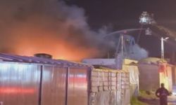 kumaş fabrikasında yangın