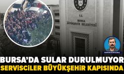 Servis şoförlerinden ödeme tepkisi: Bursa Büyükşehir önünde toplandılar