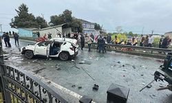 Takla atan cip, karşı şeritteki başka bir cipin üzerine düştü
