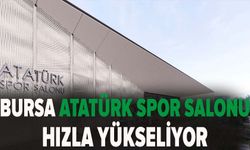 Atatürk Spor Salonu hızla yükseliyor