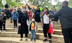 Minik Alparslan için gökyüzüne balon bıraktılar