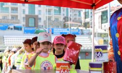 Spor Şenlikleri’nde sıra minik öğrencilerin