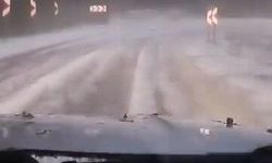 Bursa'da yollar beyaza büründü