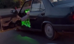 Trafikte 'yok artık' dedirten anlar kamerada