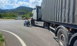 Bilecik'te tır ile motosiklet çarpıştı: 1 yaralı