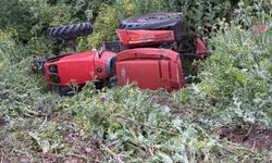 Bursa'da yürek yakan kaza...Devrilen traktörün sürücüsü öldü
