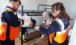 Çorum'da hortumun vurduğu köylerde afetzedeler için yaşam konteynerleri kuruldu