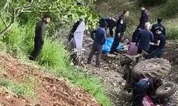 Devrilen traktörün sürücüsü hayatını kaybetti