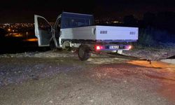 Direksiyon hakimiyetini kaybeden sürücü şarampole uçtu