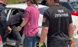 Otomobilde mahsur kalan çocuk aracın camı kırılarak kurtarıldı