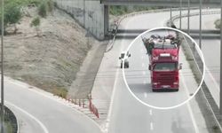 Otoyolda kuralları hiçe sayan sürücüler dron kamerasına yakalandı