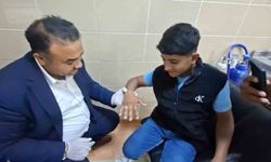 Parmağına yüzük sıkışan vatandaşın yardımına itfaiye amiri koştu