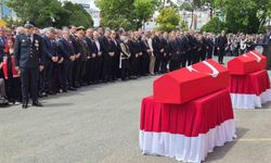 Tekirdağ'da şehit polislere acı veda