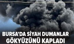Bursa'da yapı malzemeleri işletmesinde yangın
