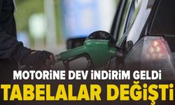 Motorine dev indirim geldi: Tabelalar değişti