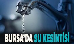 Bursa Nilüfer'de su kesintisi