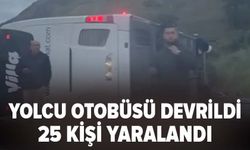 Susurluk'ta yolcu otobüsü devrildi: 25 yaralı