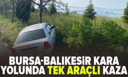 Bursa-Balıkesir kara yolunda tek araçlı kaza
