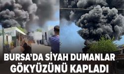 Nilüfer'de yapı malzemeleri işletmesinde yangın