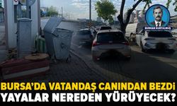 Bursa'da kaldırım işgali vatandaşı canından bezdirdi