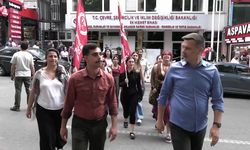 Erkan Baş açlık grevindeki öğretmenleri ziyaret etti