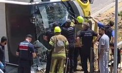Bursa’da özel halk otobüsü devrildi