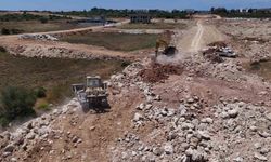 Aksu'da yeni imar yolu çalışmaları
