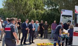 Alaçam'da traktör devrildi: Yaralı sürücü ambulans helikopterle sevk edildi