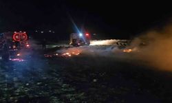 Balıkesir'de alevler geceyi aydınlattı