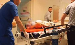 Başına demir parçası düşen işçi yaralandı