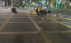 Batman'da 2 kişinin yaralandığı kaza anı güvenlik kameralarına yansıdı