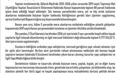 Elazığ'da kaçak yapılara 5 milyon 777 bin lira ceza ve yıkım kararı