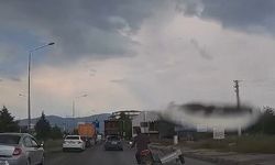 Elazığ'da motosiklet sürücüsünden tehlikeli yolculuk