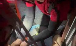 Engelli asansöründe mahsur kaldı, itfaiye kurtardı
