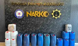 İstanbul'da 519 kilo sıvı metamfetamin ele geçirildi