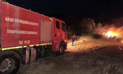 Kırıkhan'da otluk alandan alevler yükseldi