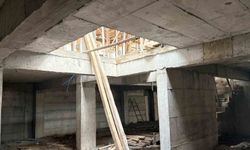 Kütahya'da inşaatta iskele çöktü: 4 işçi yaralandı