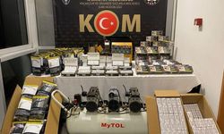 Kütahya'da kaçakçılığa darbe, binlerce makaron ve kaçak telefon ele geçirildi